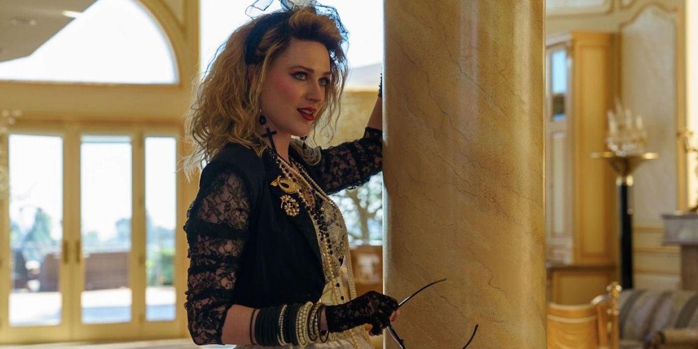 Evan Rachel Wood as Madonna in Weird the Al Yankovic Story