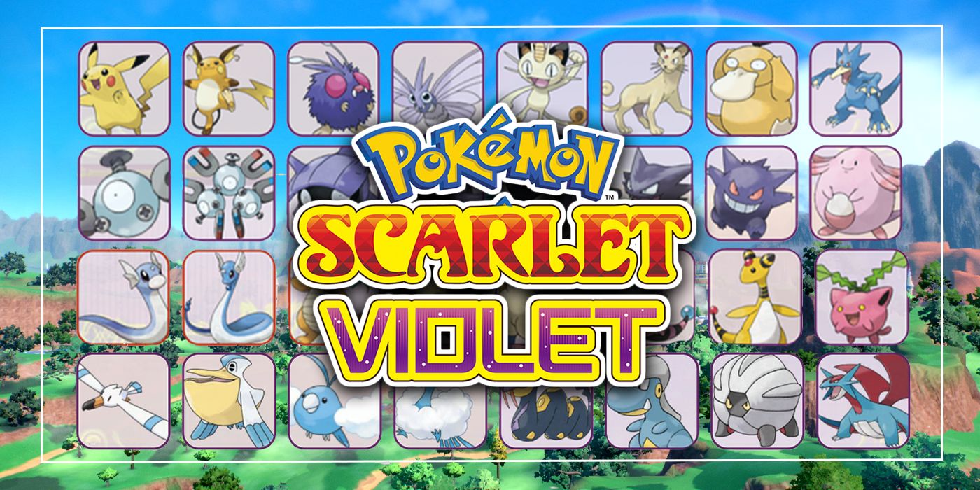 fløjte Duchess Hørehæmmet Every Pokémon Confirmed For Pokémon Scarlet & Violet
