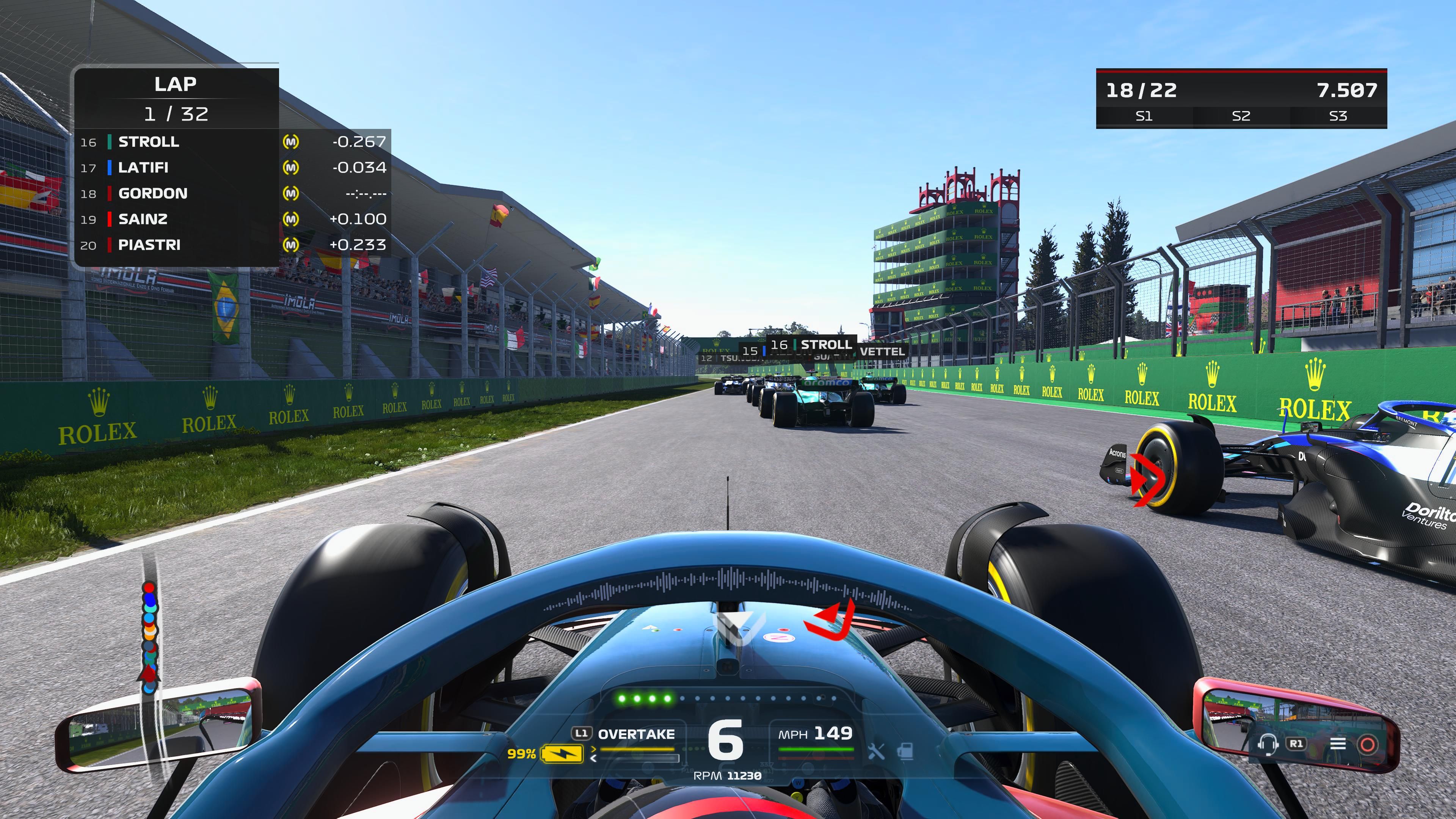 F1 22 Race Start