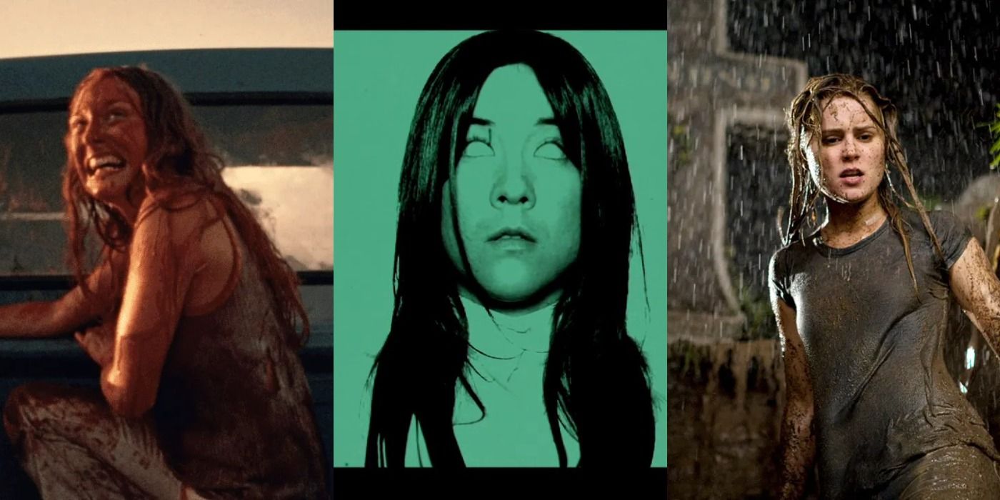 Split image from Texas Chainsaw Massacre, I Am A Ghost and Drag Me To Hell