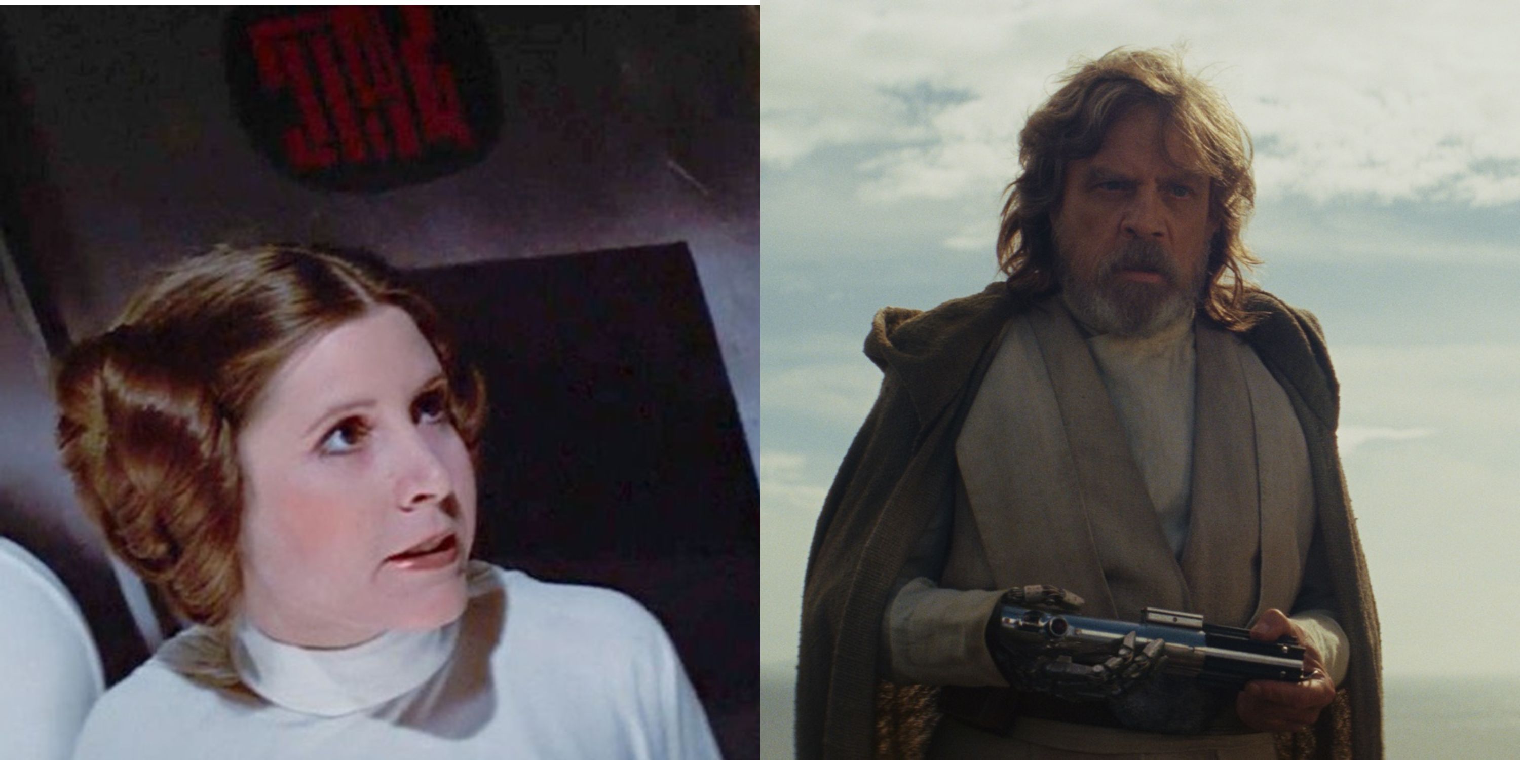 Featured image Leia in a New Hope and Luke Skywalker in The Last Jedi