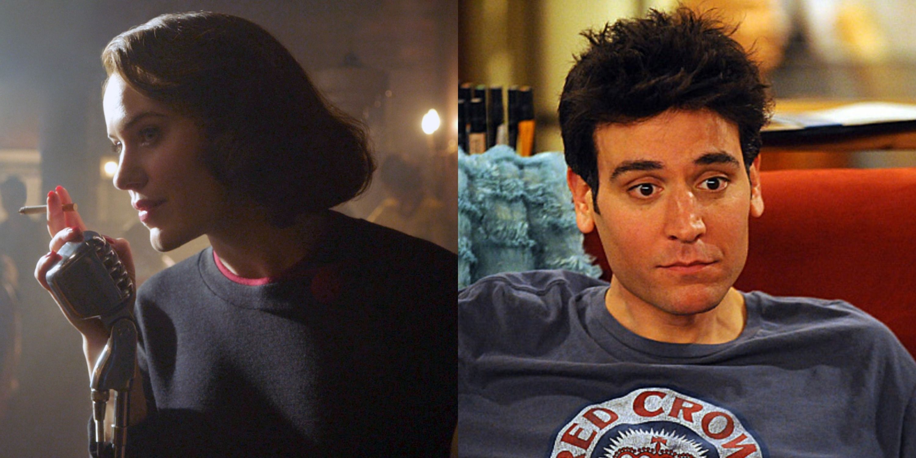 Featured image Midge in the Marvelous Mrs Maisel and Ted Mosby in How I Met Your Mother
