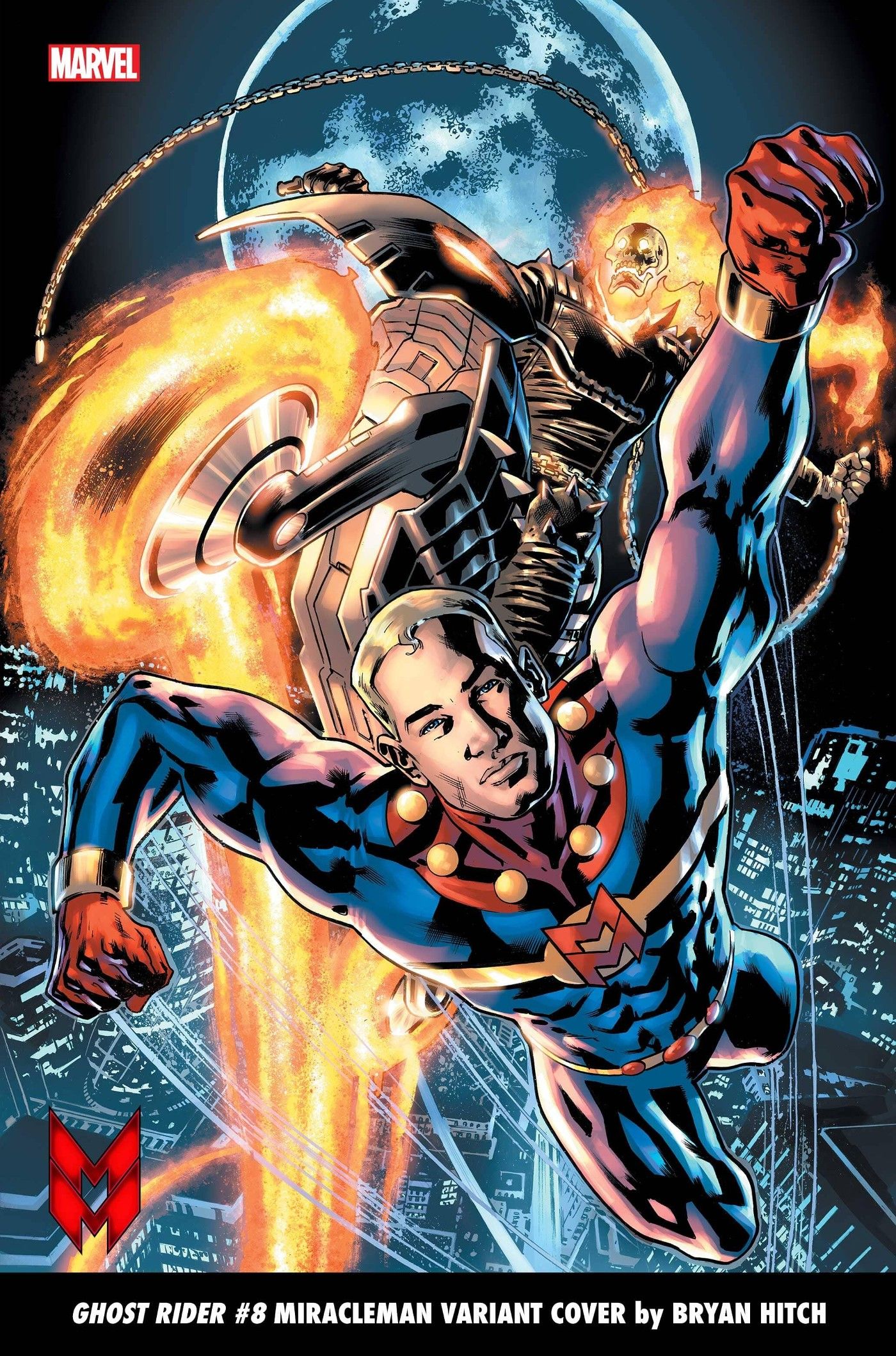 GHOST RIDER 8 MIRACLEMAN VARIANT COVER by BRYAN HITCH