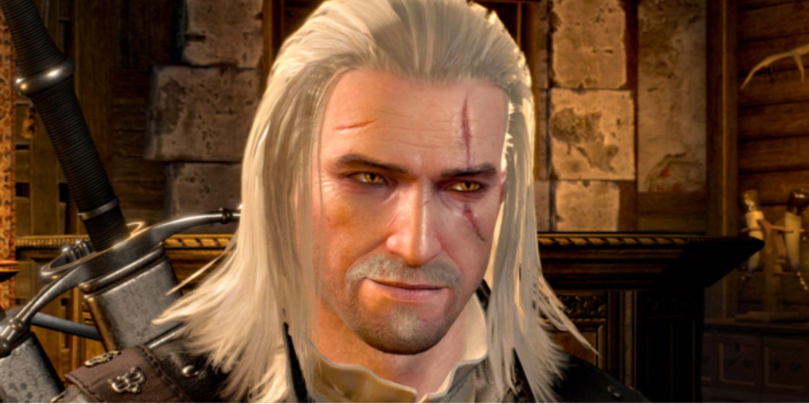 Geralt with long hair