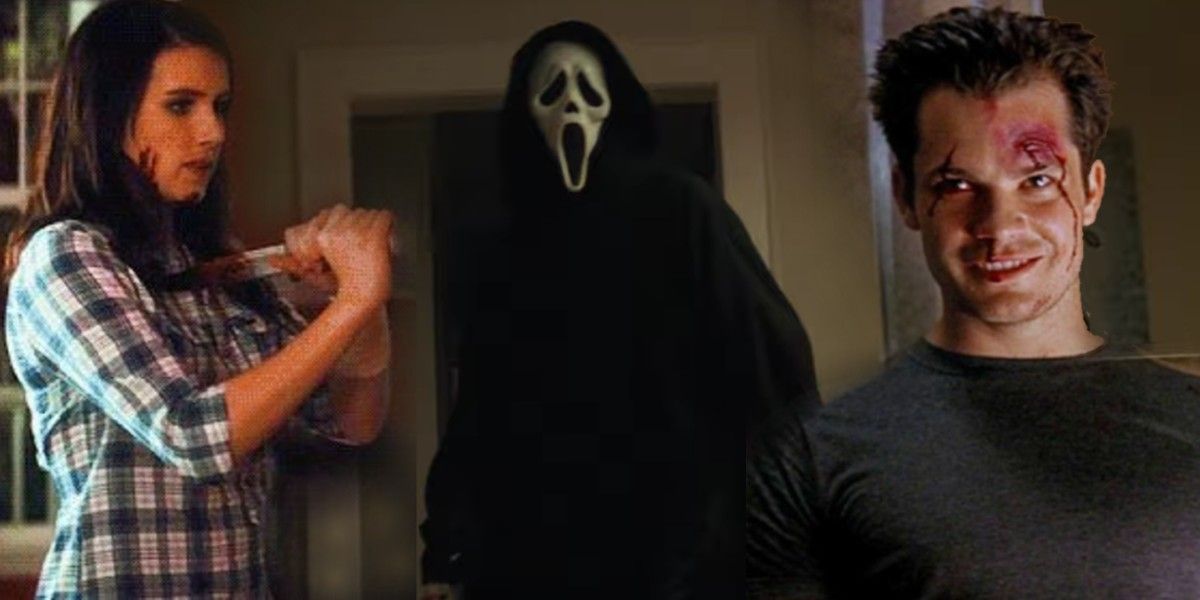 Image of Ghostface, featuring Jill and Mickey