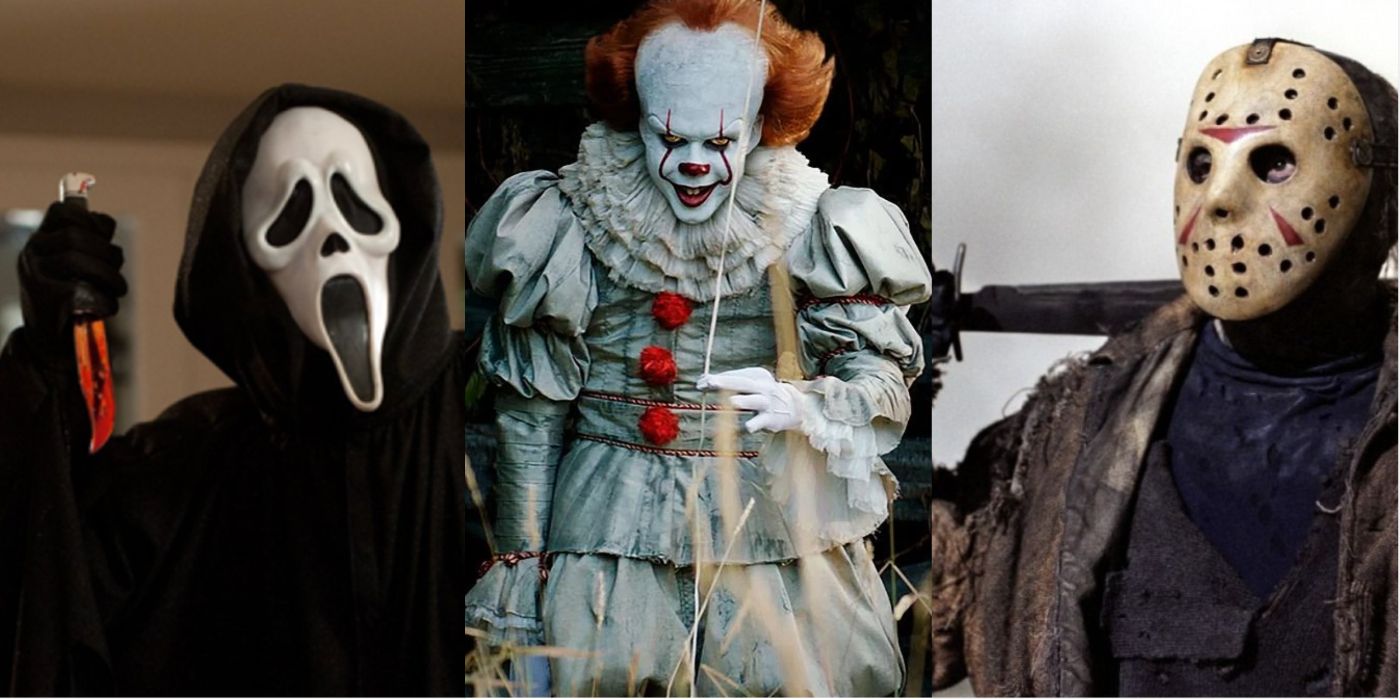 Ghostface, Pennywise, and Jason Voorhees