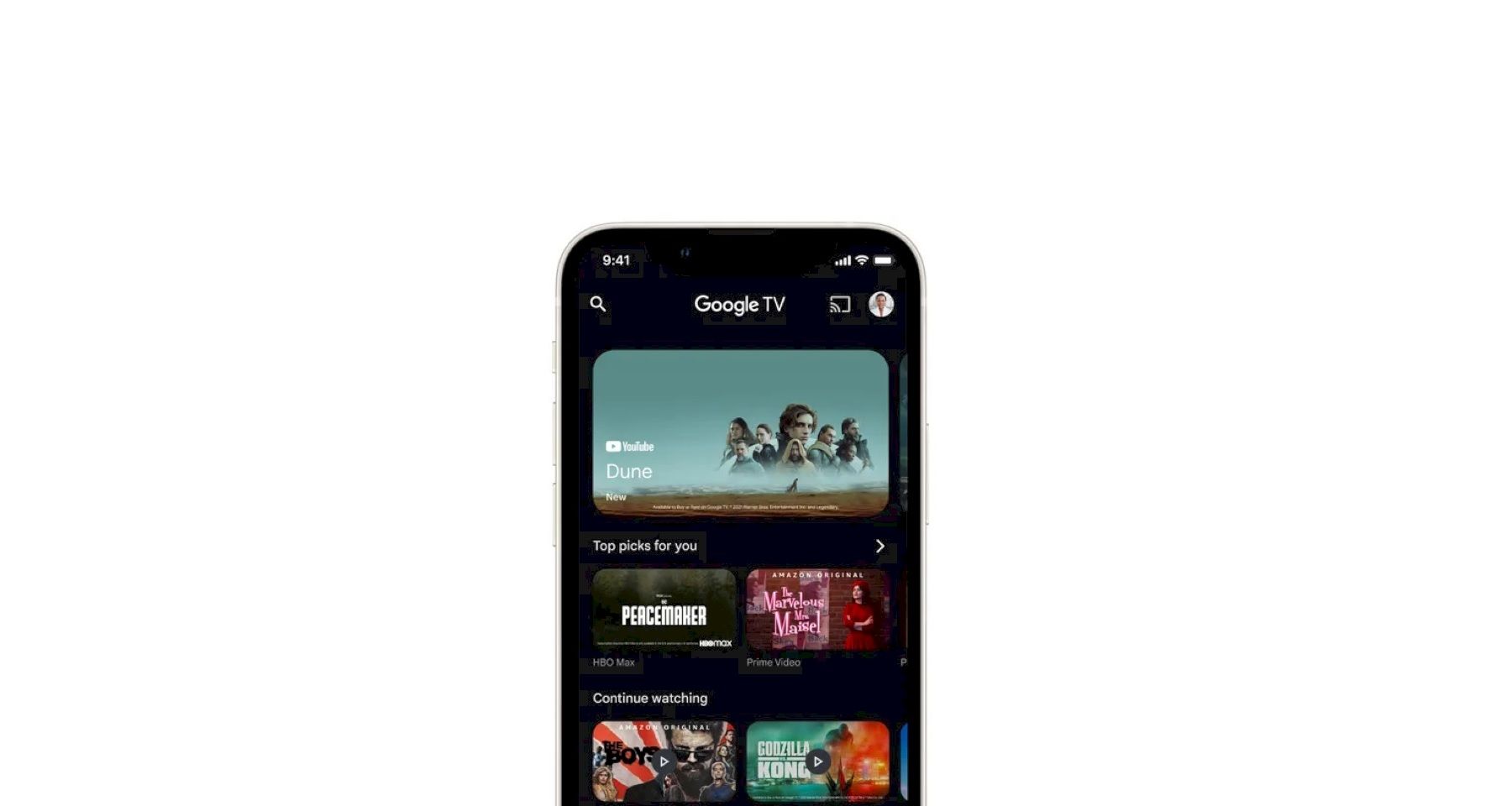Google TV iOS App
