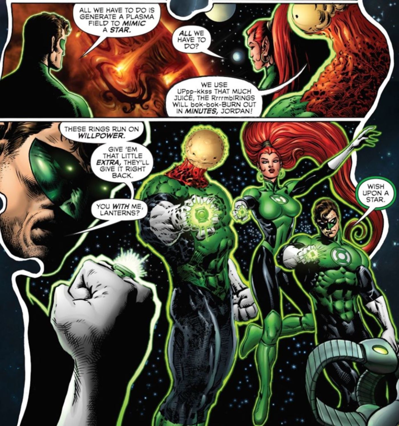 Green Lantern Power Ring Sun Creation DC Comics