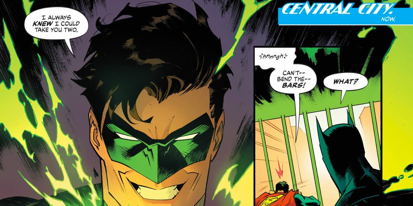 Green Lantern possessed by Nezha in Batman/Superman: World's Finest #4.