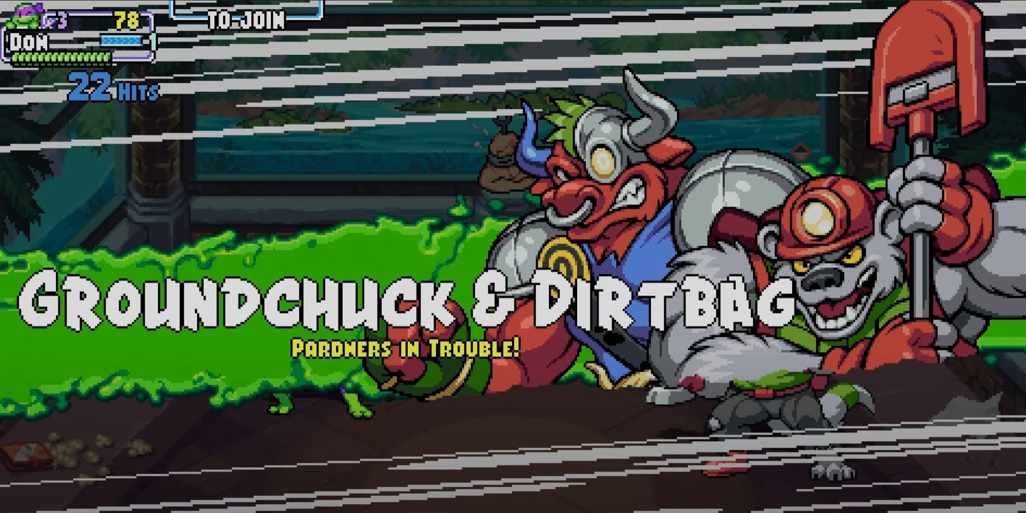 Groundchuck and Dirtbag are a pair of bosses in TMNT's Shredders Revenge