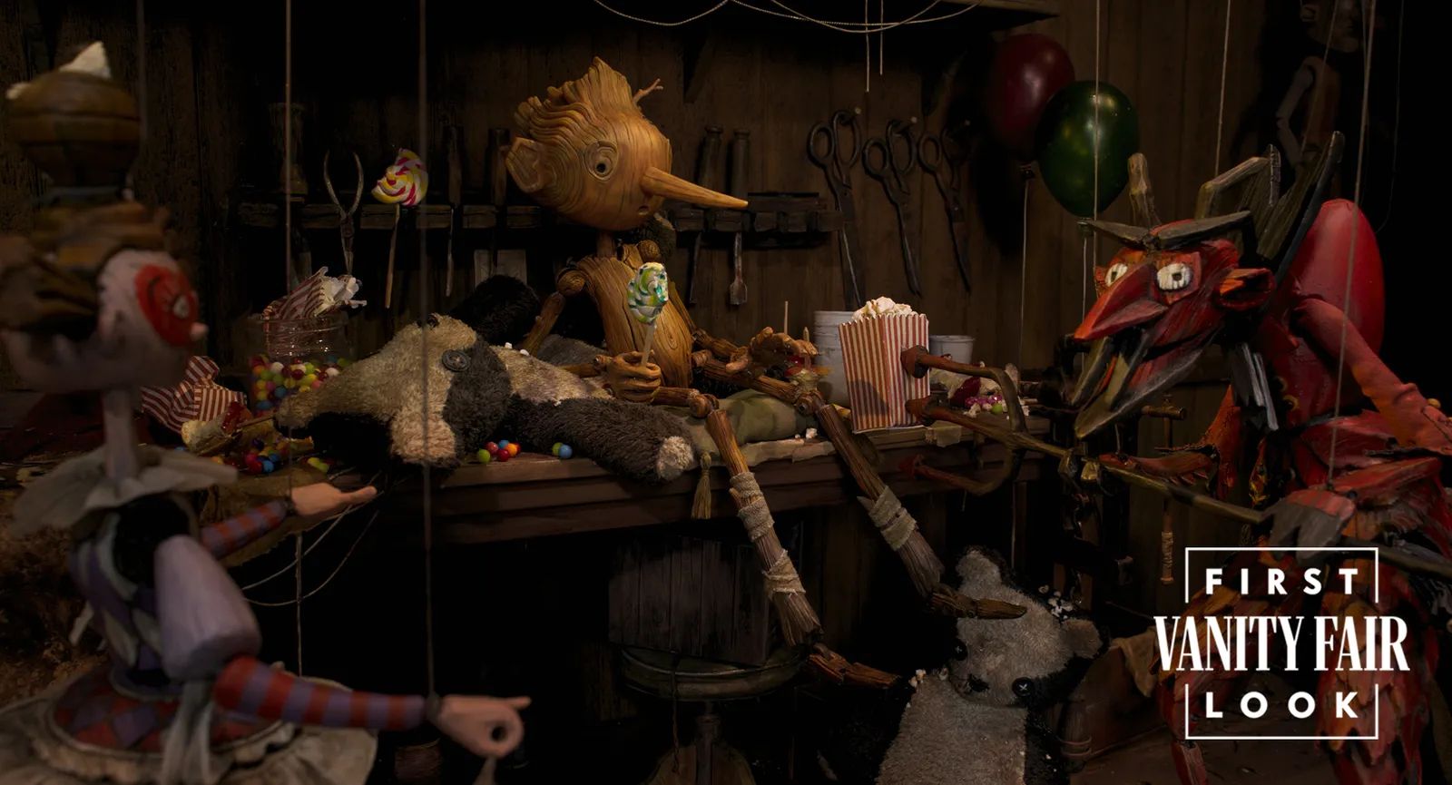 Guillermo Del Toro Pinocchio Vanity Fair First Look Castmates