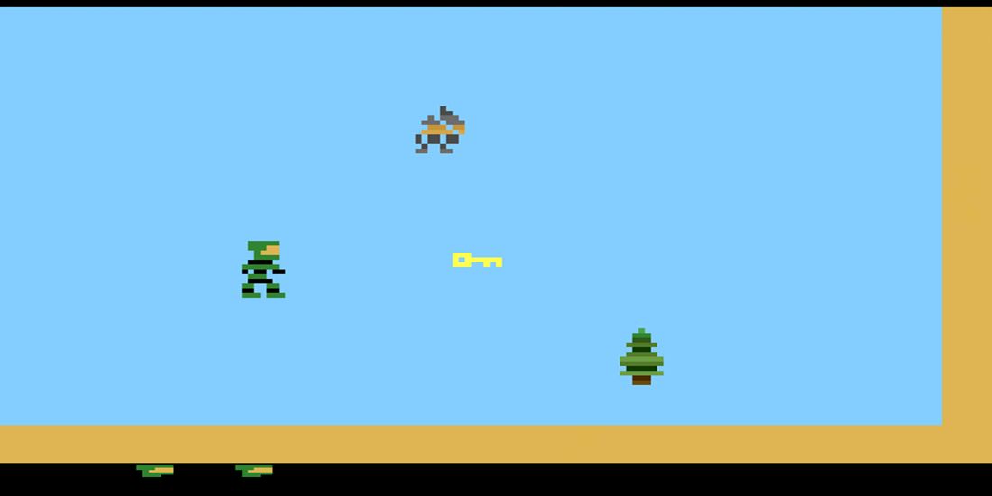 A screenshot of the Atari 2600 game Halo 2600.