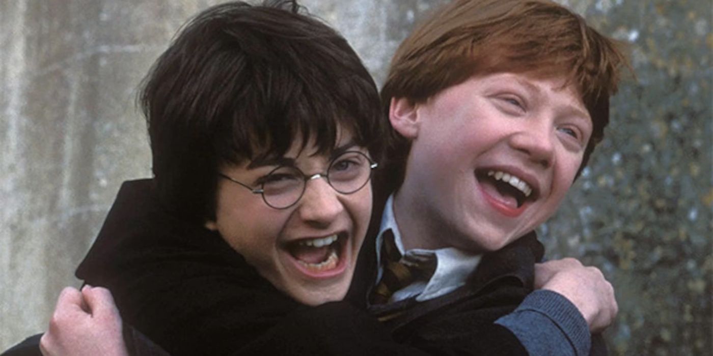 Harry and Ron Happy