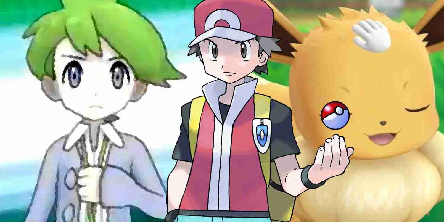 A split image of Pokemon trainers and Pikachu.