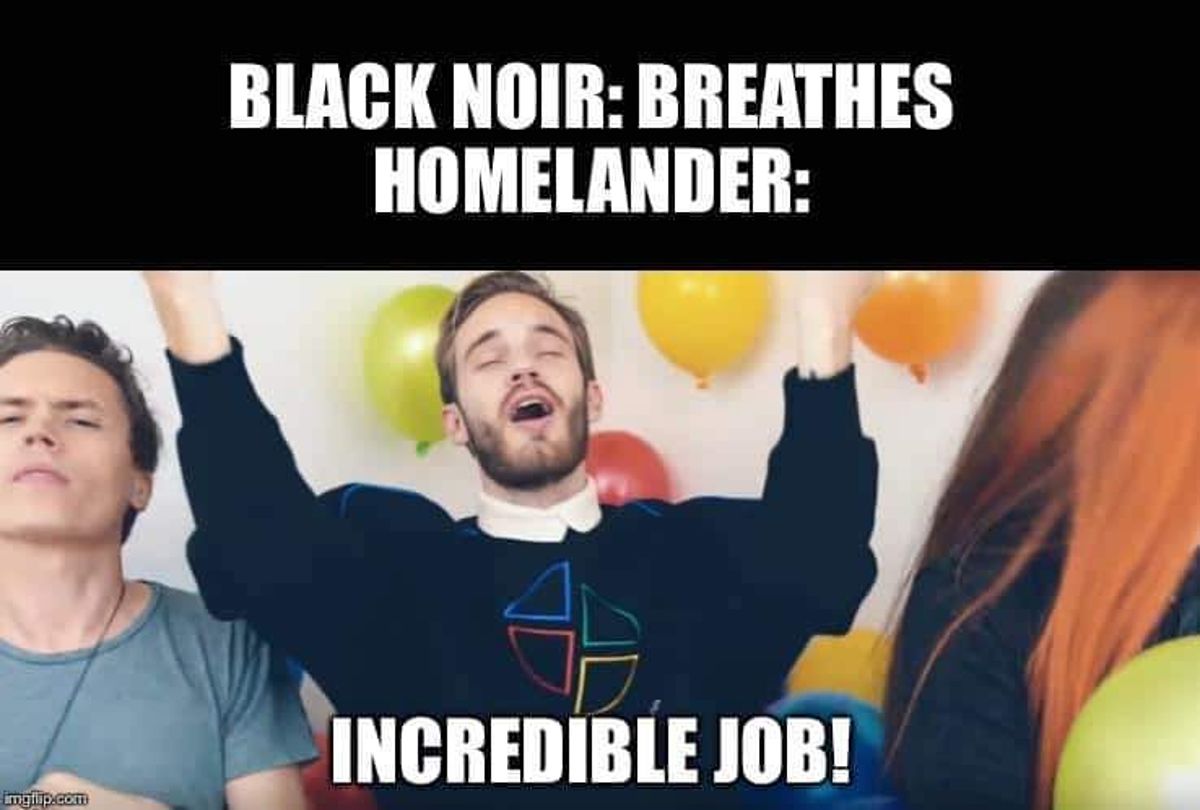 Homelander Black Noir meme