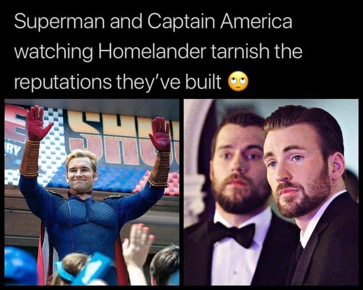 10 Memes That Perfectly Sum Up Homelander As A Character   Homelander Captain America Superman Meme 