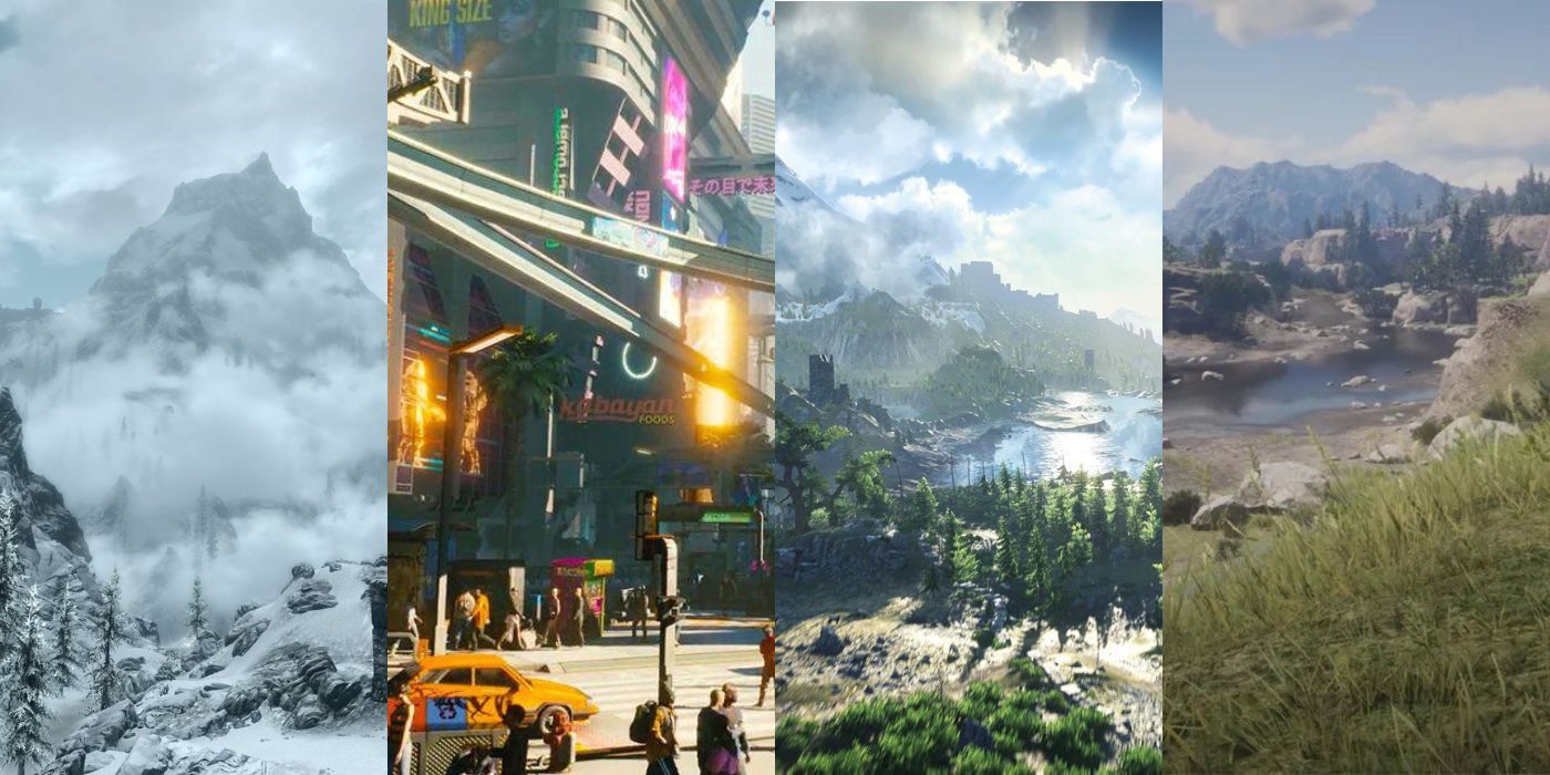 How Big Cyberpunk 2077s Map Is Compared To Other Open World Games