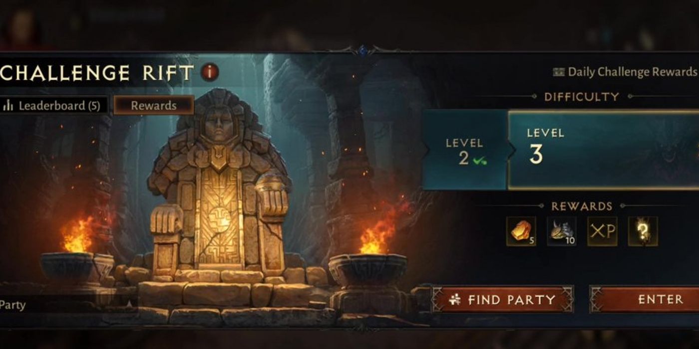 How To Complete Challenge Rifts in Diablo Immortal Rift Start Screen