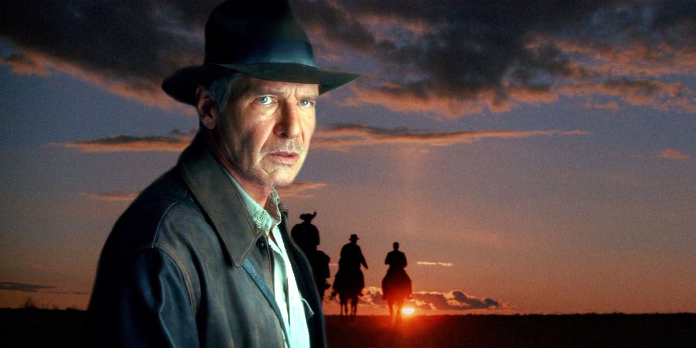 Harrison Ford as Indiana Jones and the ending of Indiana Jones and the Last Crusade