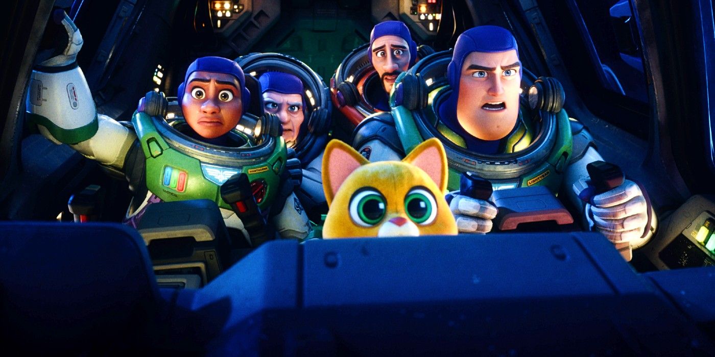 Izzy Sox Buzz Mo and Darby in Lightyear