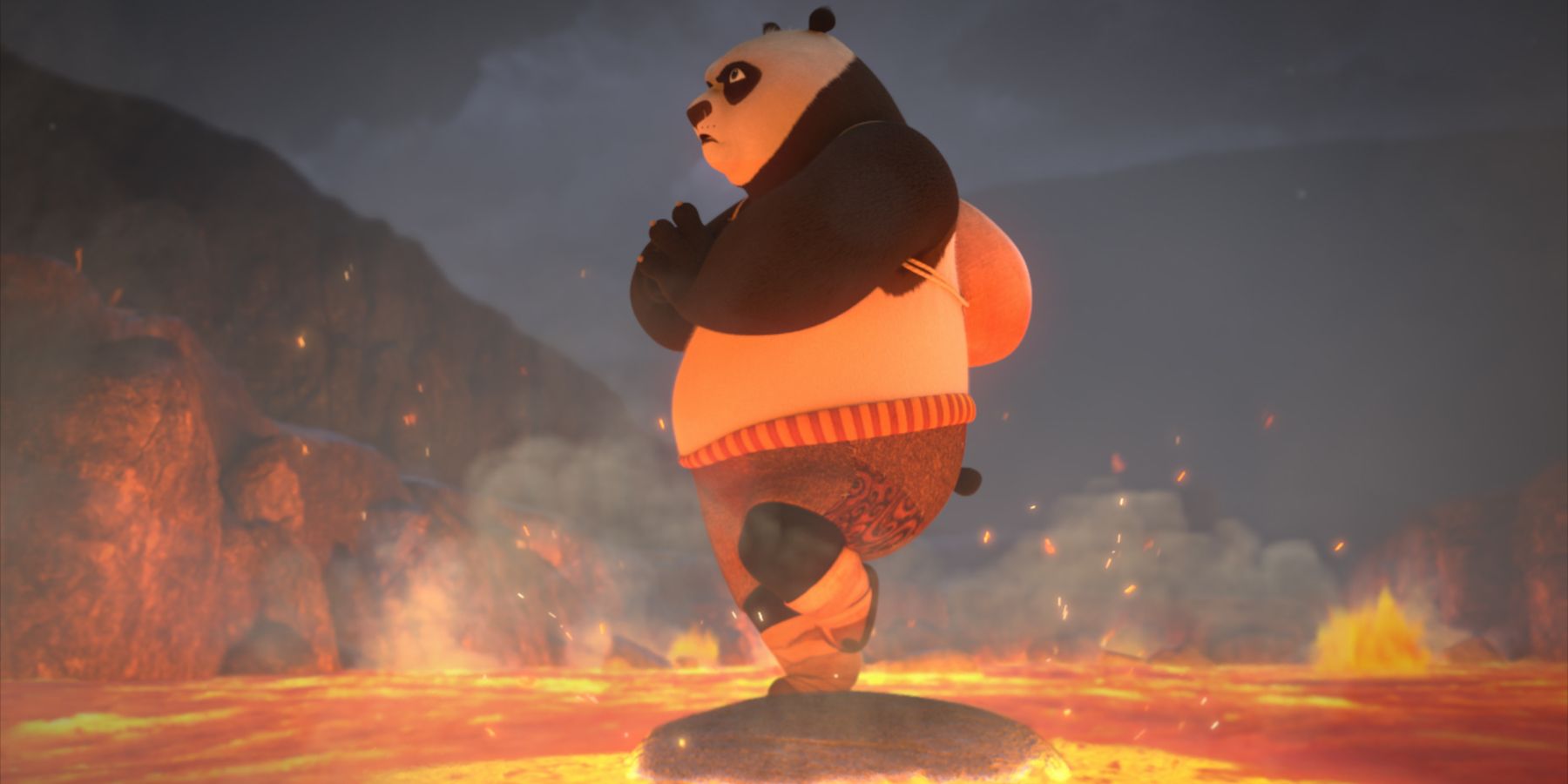 Jack Black as Po in Kung Fu Panda The Dragon Knight