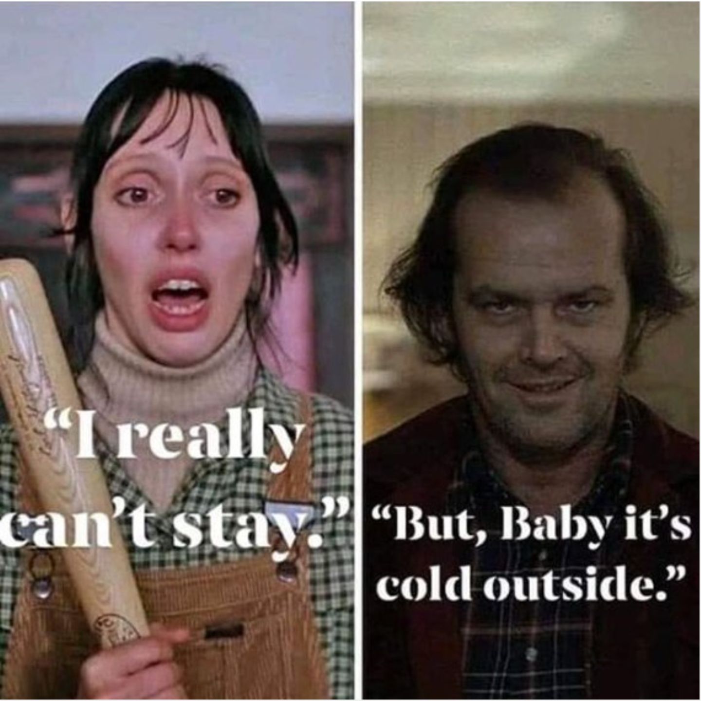 Meme about Jack going insane in The Shining. 