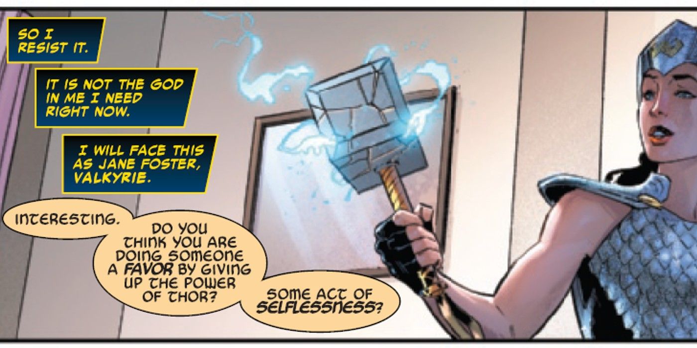 Jane Foster May Be Worthy of Mjolnir, But She’s Rejecting Thor’s Powers