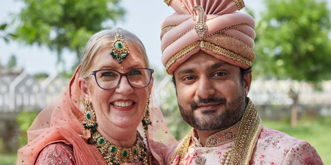 Jenny Slatten and Sumit Singh on 90 Day Fiancé standing together 