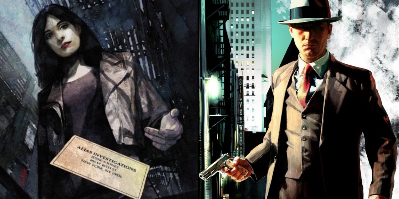 Jessica Jones In LA Noire collage image.