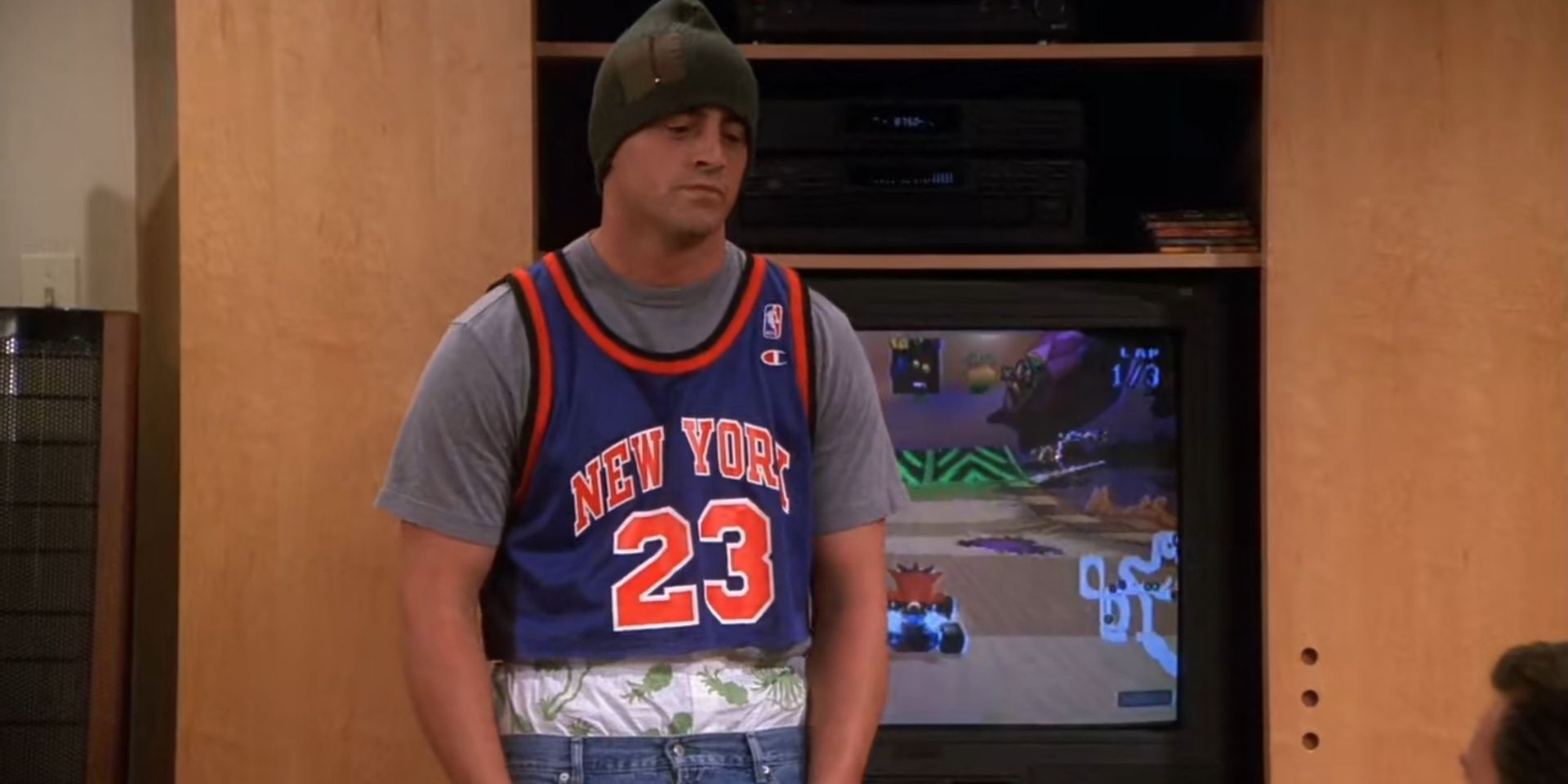 Joey trying to act young in Friends 