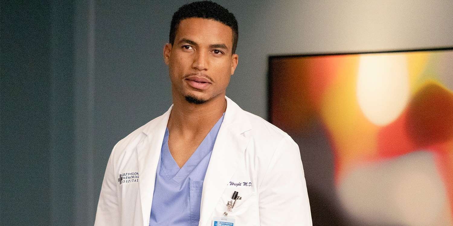 Jordan Wright looking worried in hospital in Grey&rsquo;s Anatomy