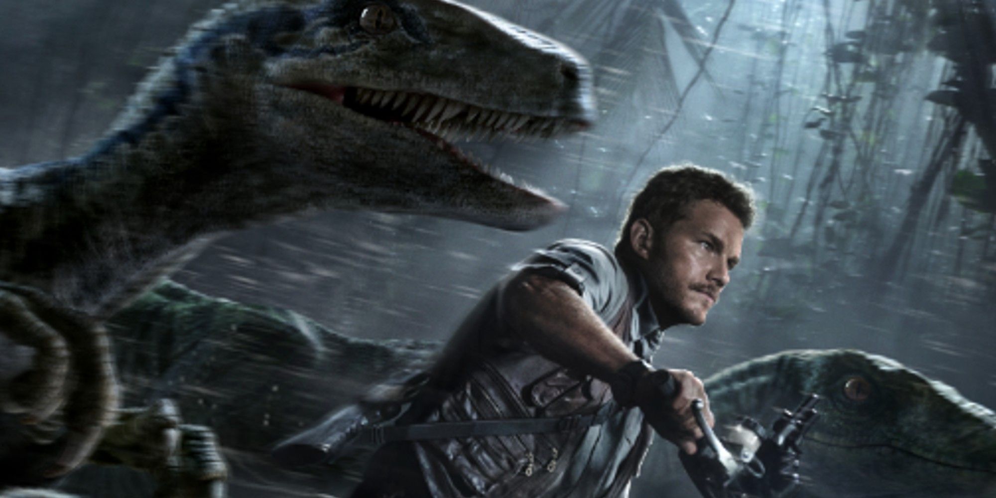 Jurassic World Chris Pratt as Owen Grady Raptor Poster