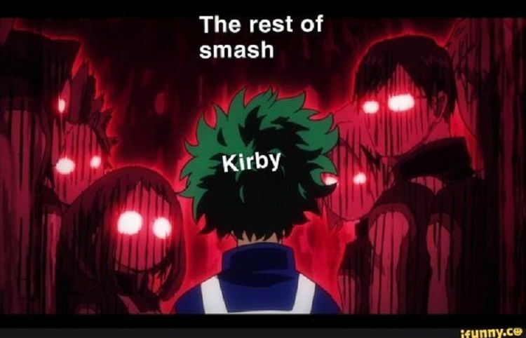 A Kirby Super Smash Bros meme