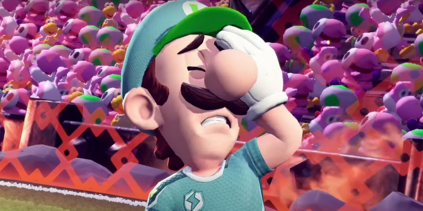 Luigi Losing Mario Strikers Battle League