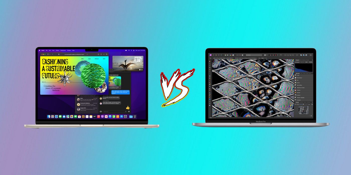 M2 macBook Air 2022 vs 13-inch M2 MacBook Pro 2022