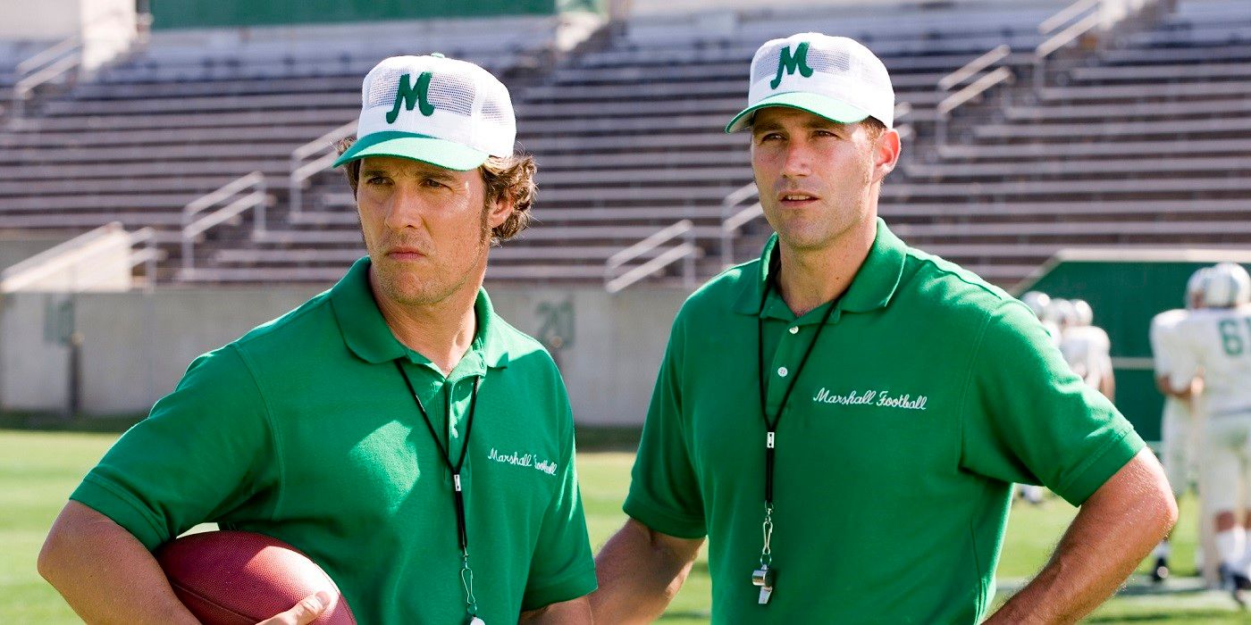 Matthew McConaughey and Matthew Fox in We Are Marshall