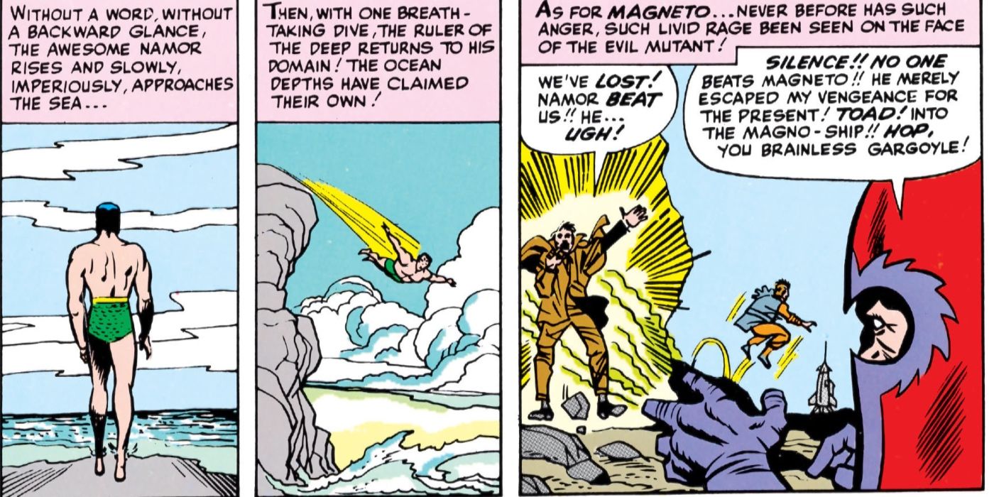 Magneto's 'Batmobile' is way goofier.