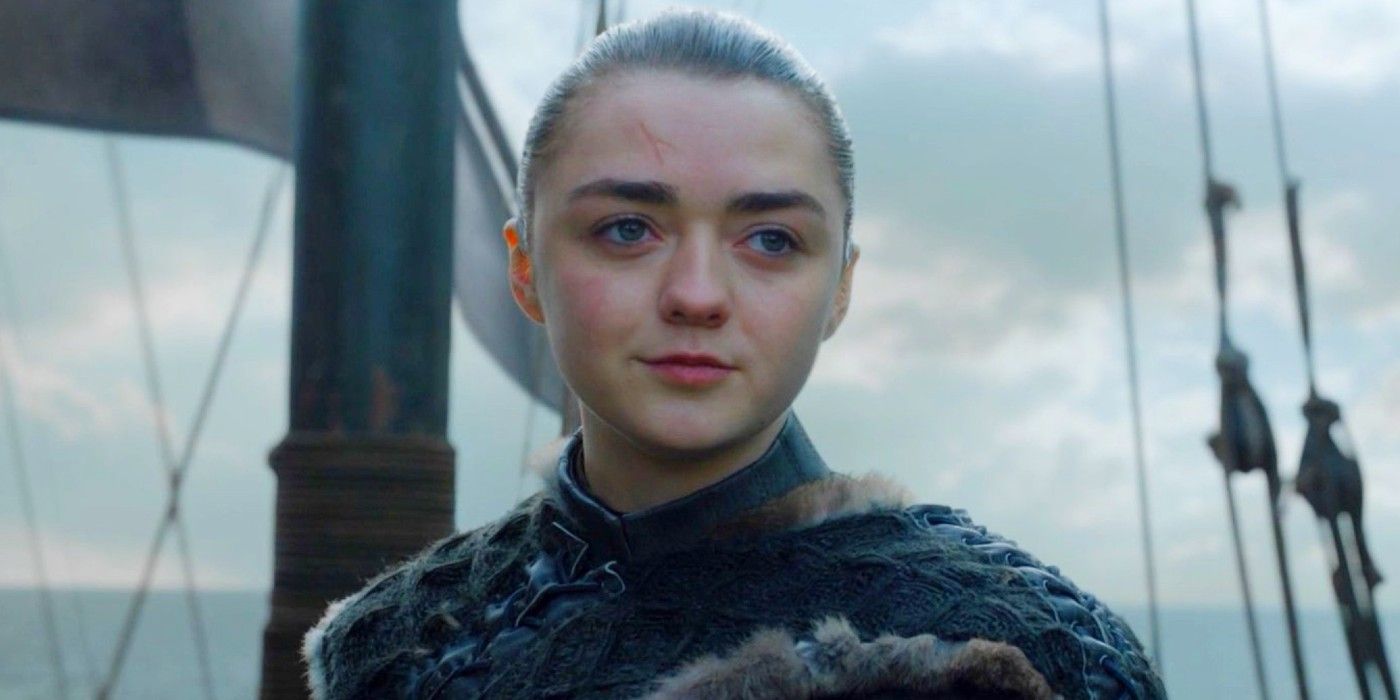 Maisie Williams as Arya Stark in Game of Thrones series finale