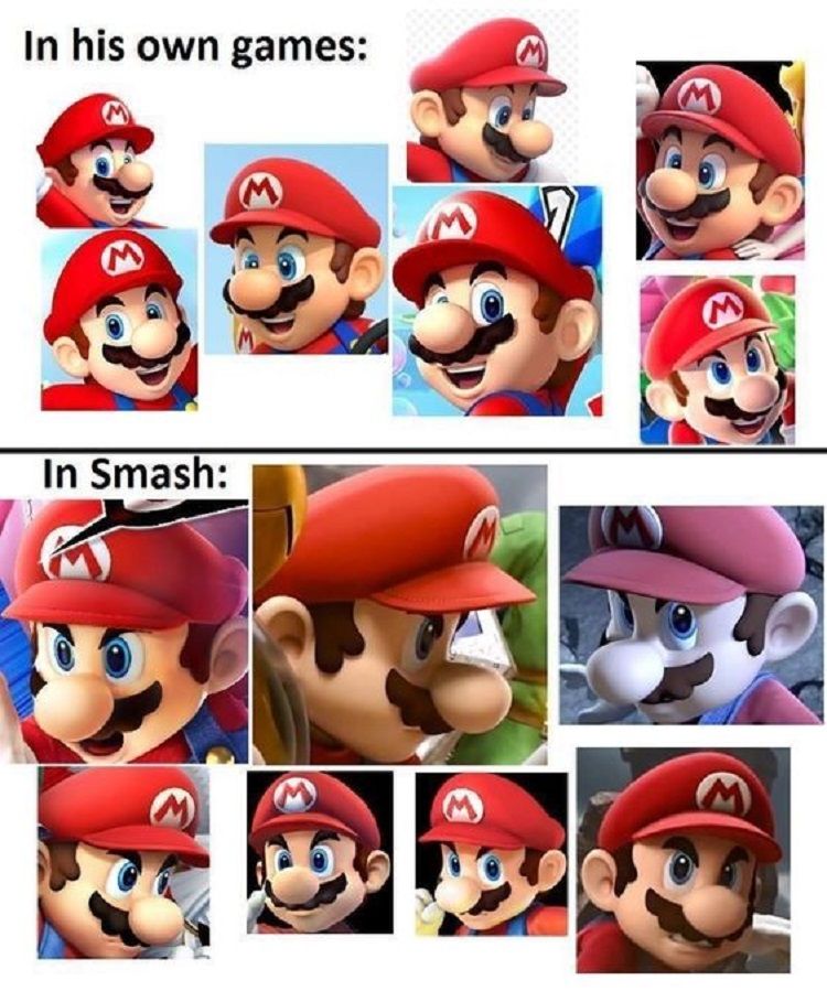 A Mario Super Smash Bros meme