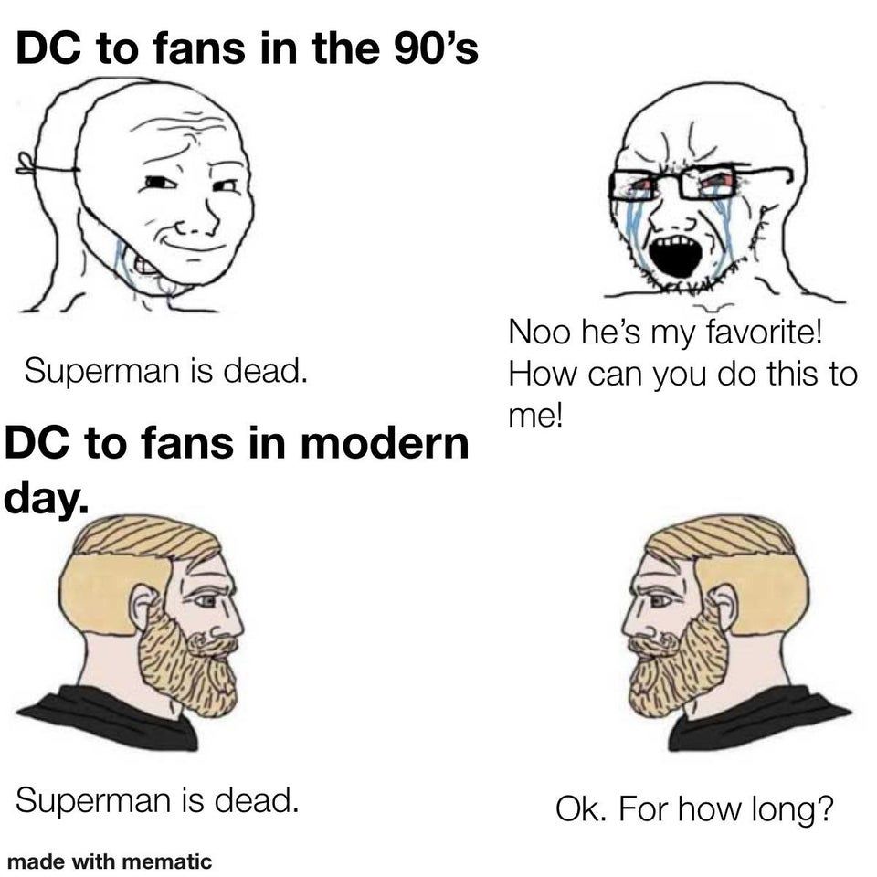 Meme on Superman&rsquo;s death