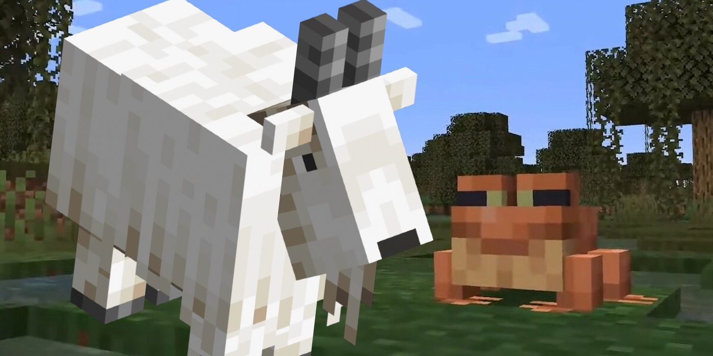 Minecraft's Wild Update Frogs Initially Ate Entire Goats