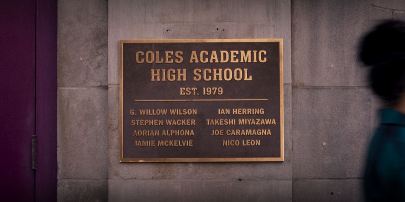Ms Marvel Coles Acaemic High School Sign