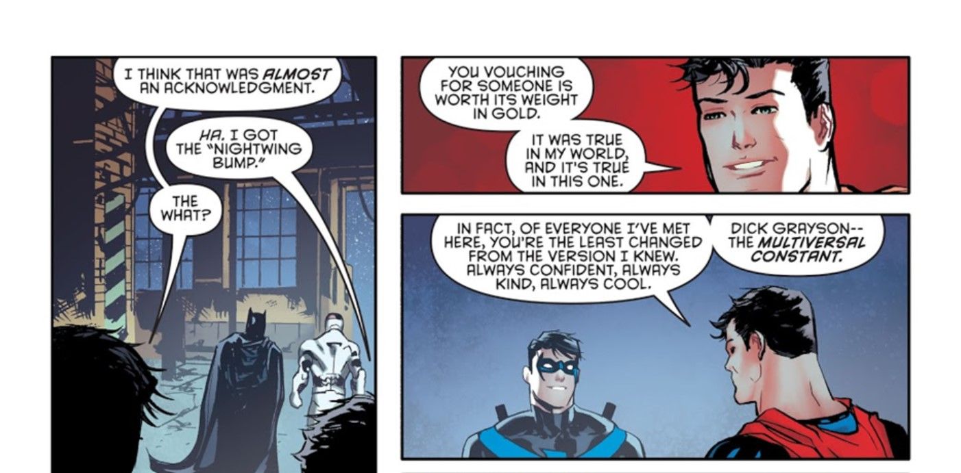 Nightwing Bump Superman DC Comics