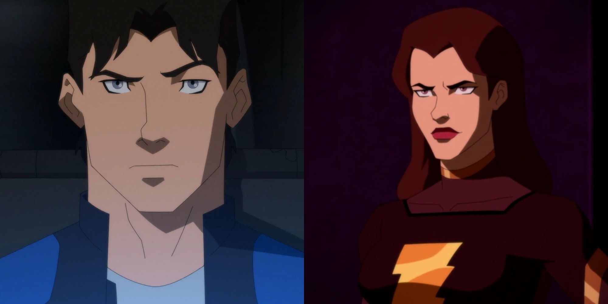 Split image showing Nightwing and Black Mary in Young Justice Phantoms.