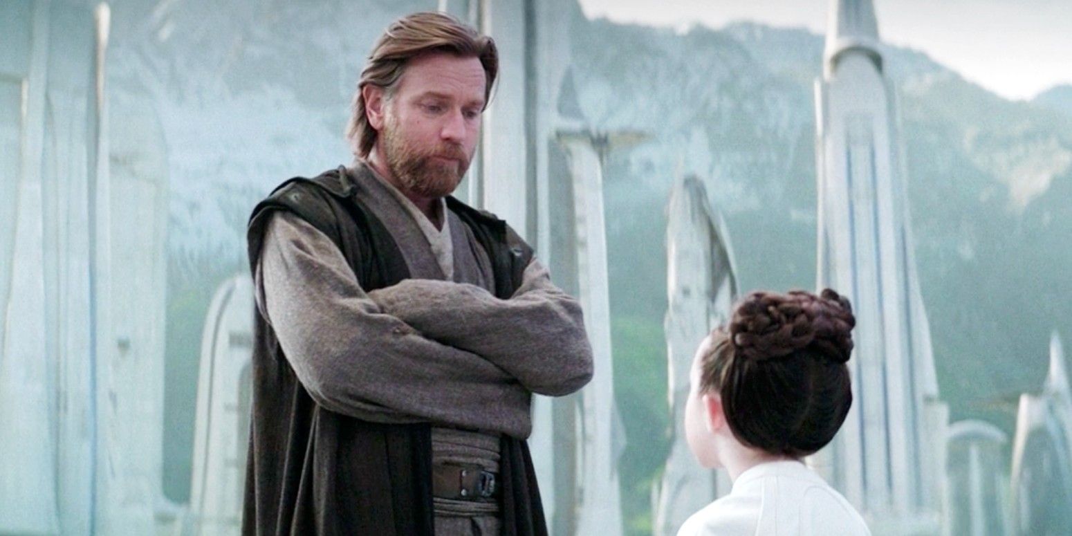Obi-Wan Kenobi and Leia in Episode 6