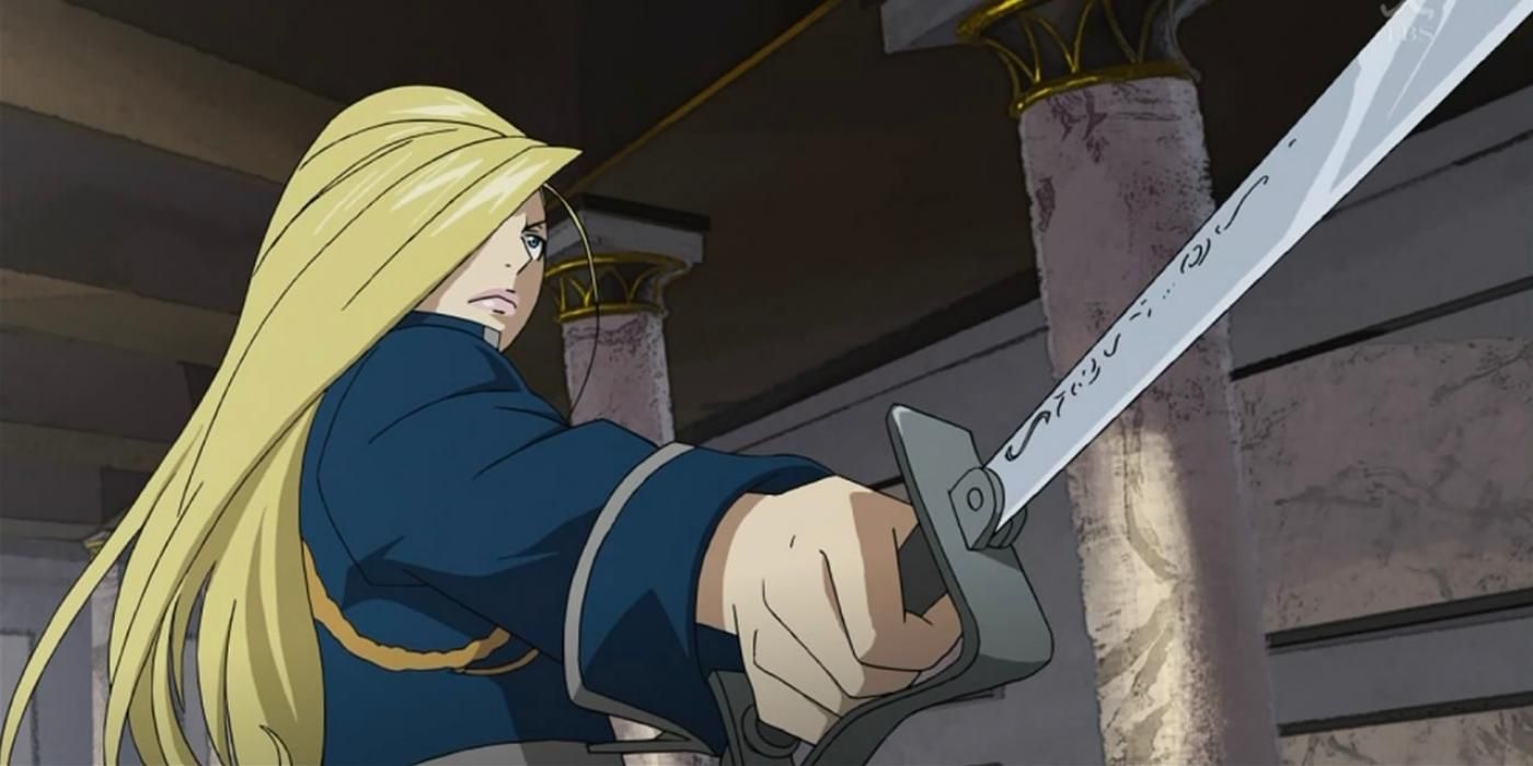 Olivier Armstrong swings her sword