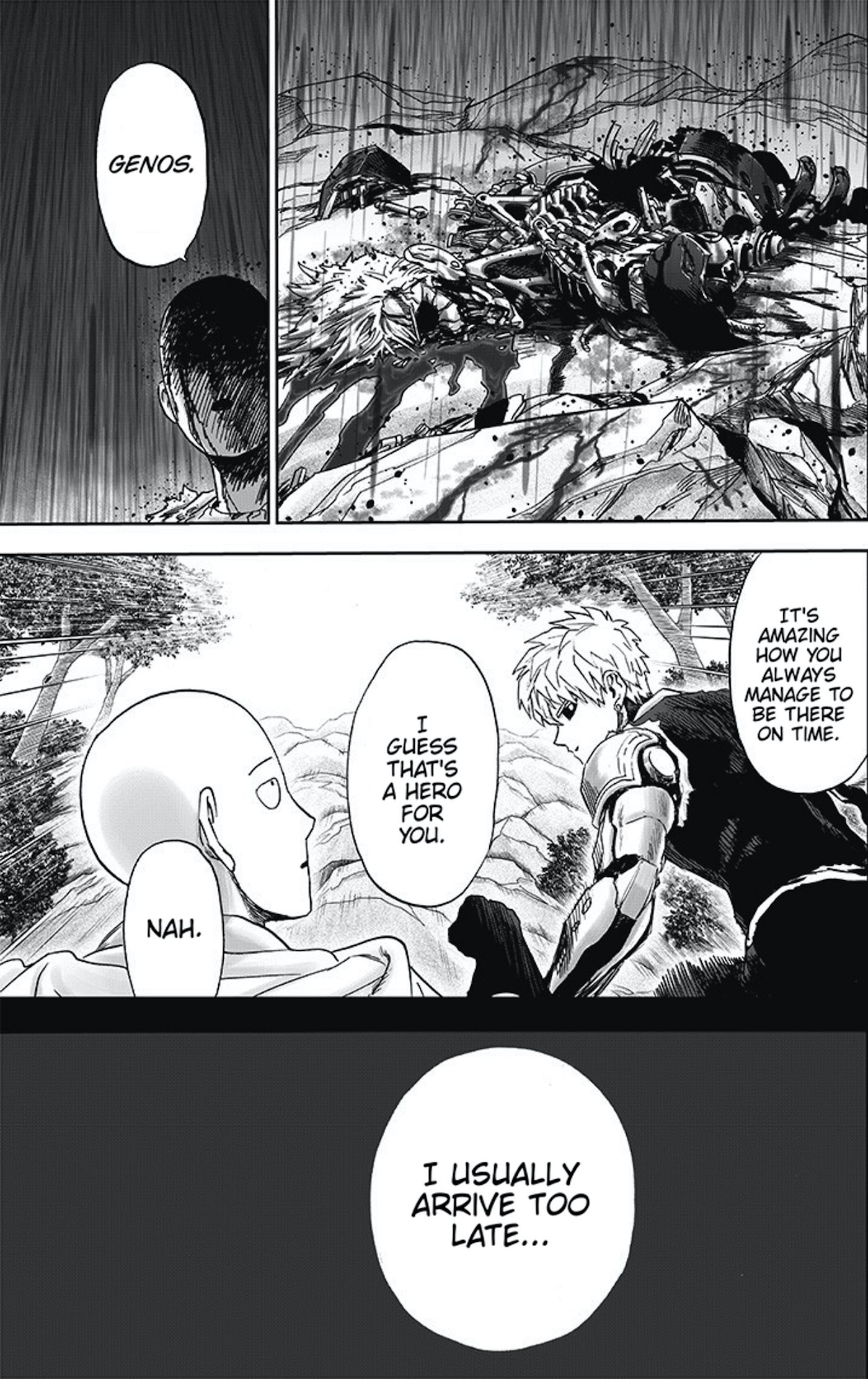 One-Punch-Man-Saitama-not-a-hero-Genos-death-flashback