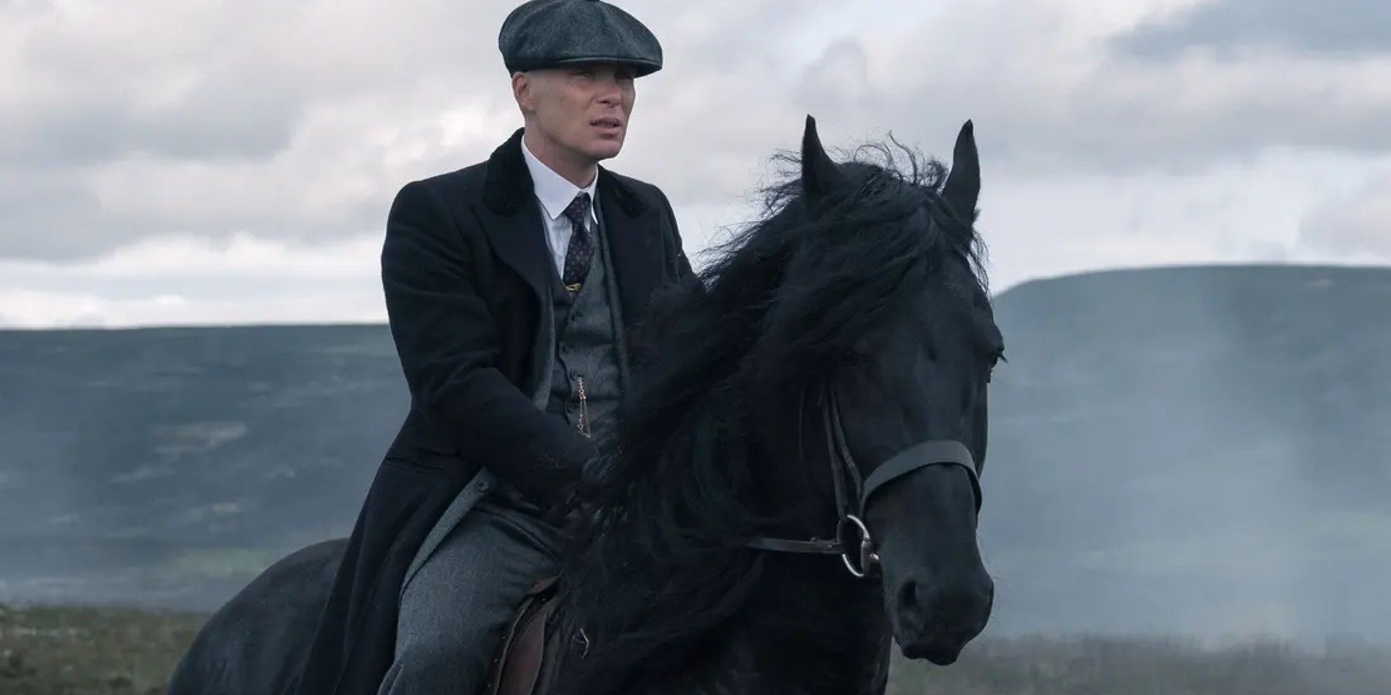 Peaky Blinders Cillian Murphy as Thomas Shelby black horse