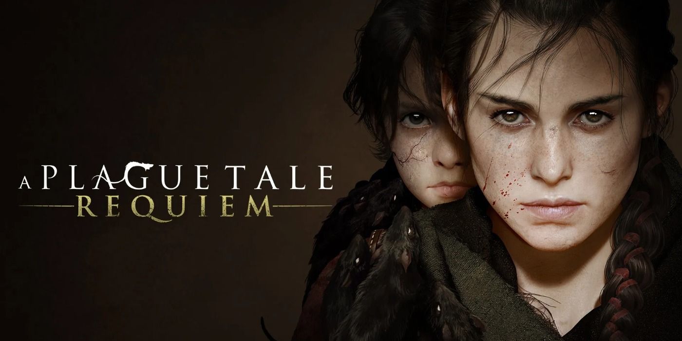 Promo art for A Plague Tale: Requiem featuring the stern faces of the sibling survivors.