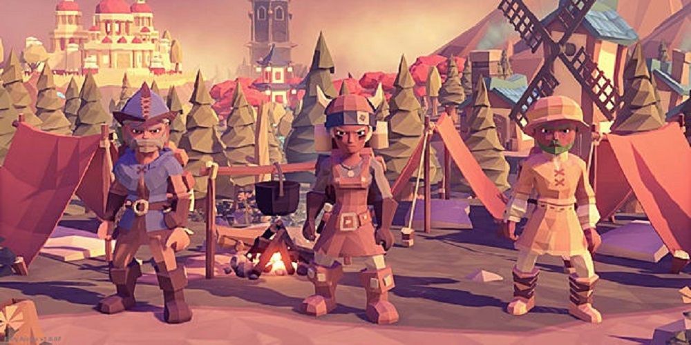 Three heroes stand at the ready in For The King